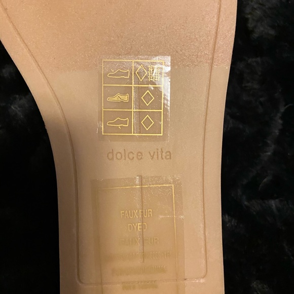 Dolce Vita Leopard Tan double band sandals - Picture 3 of 4